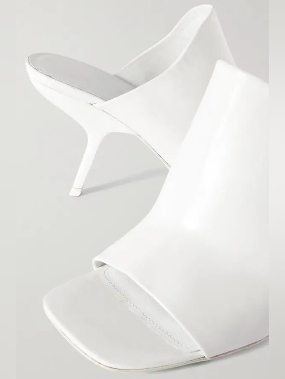 FERRAGAMO Era Leather Slide Sandals Mules White Women's US 8.5 Org $1,090 - Picture 4 of 16
